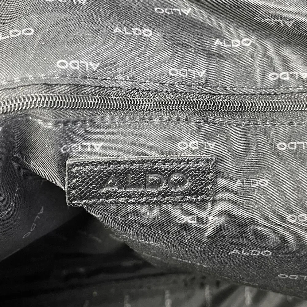 Aldo Messenger Bag Black Laptop Computer Zipper Pockets Tote